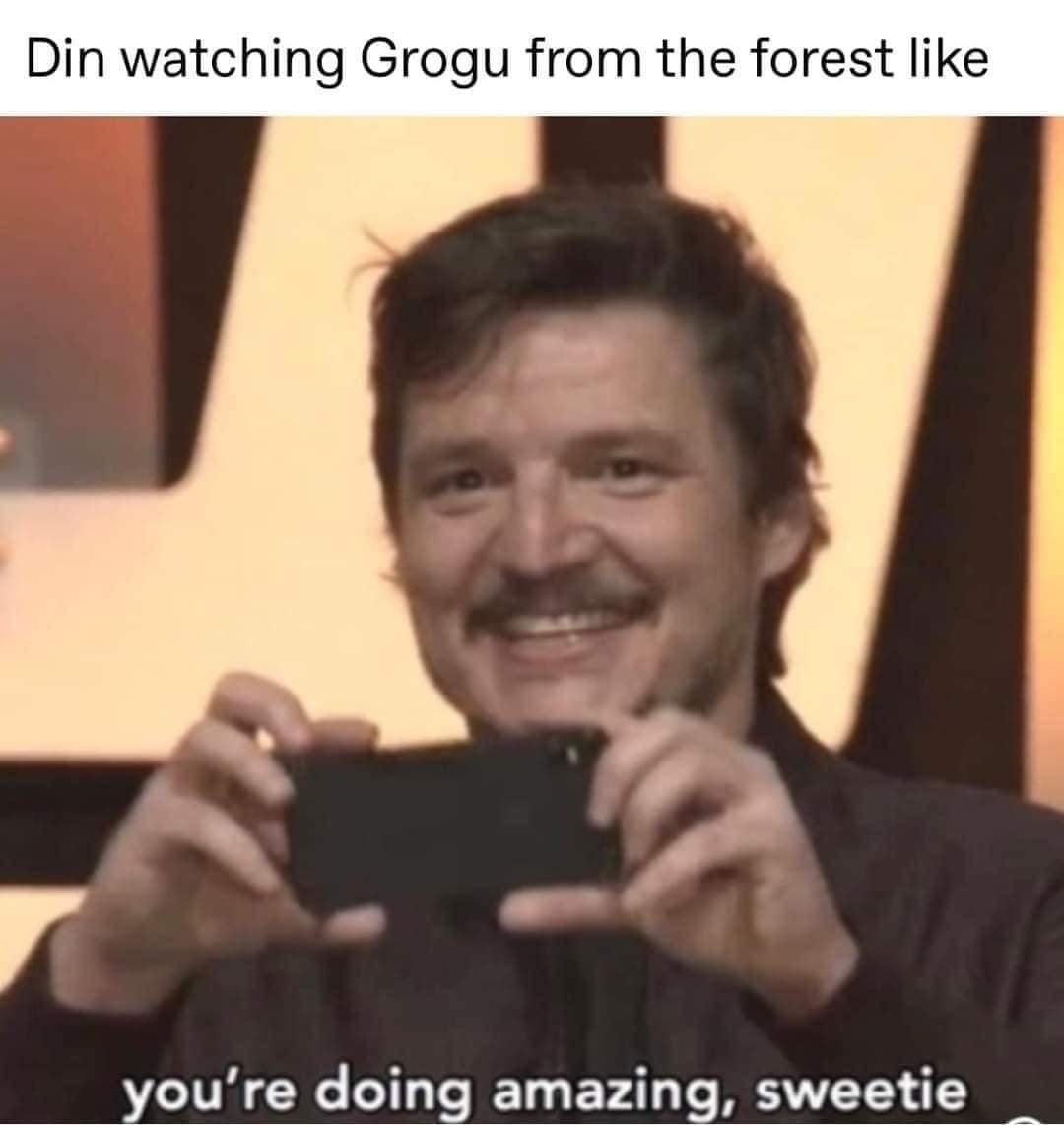 This meme features a screenshot of a character from the TV show "Din Dening" (also known as "Din Dening" in some countries) reacting to seeing a dinosaur (a "Din" or "Din" in some contexts) for the first time. The image shows the character's shocked and amazed face, with the caption "Din Dening: 'Din Dening, I see a Din!'"